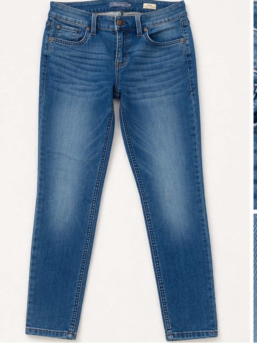 Level 99 Women's Skinny Jeans — Medium Blue Wash